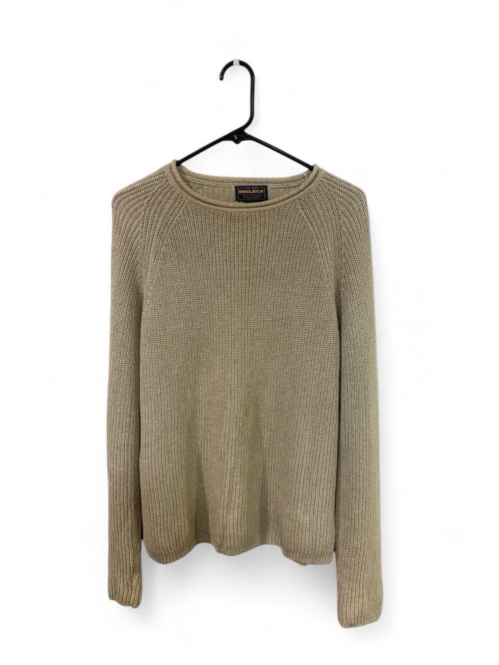Woolrich Women’s Light Sage Green Crewneck Knit Sweater